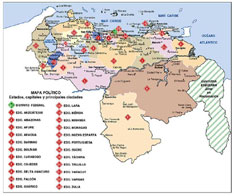 Venezuela Landkarte