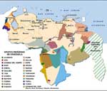Karte ueber die Indios